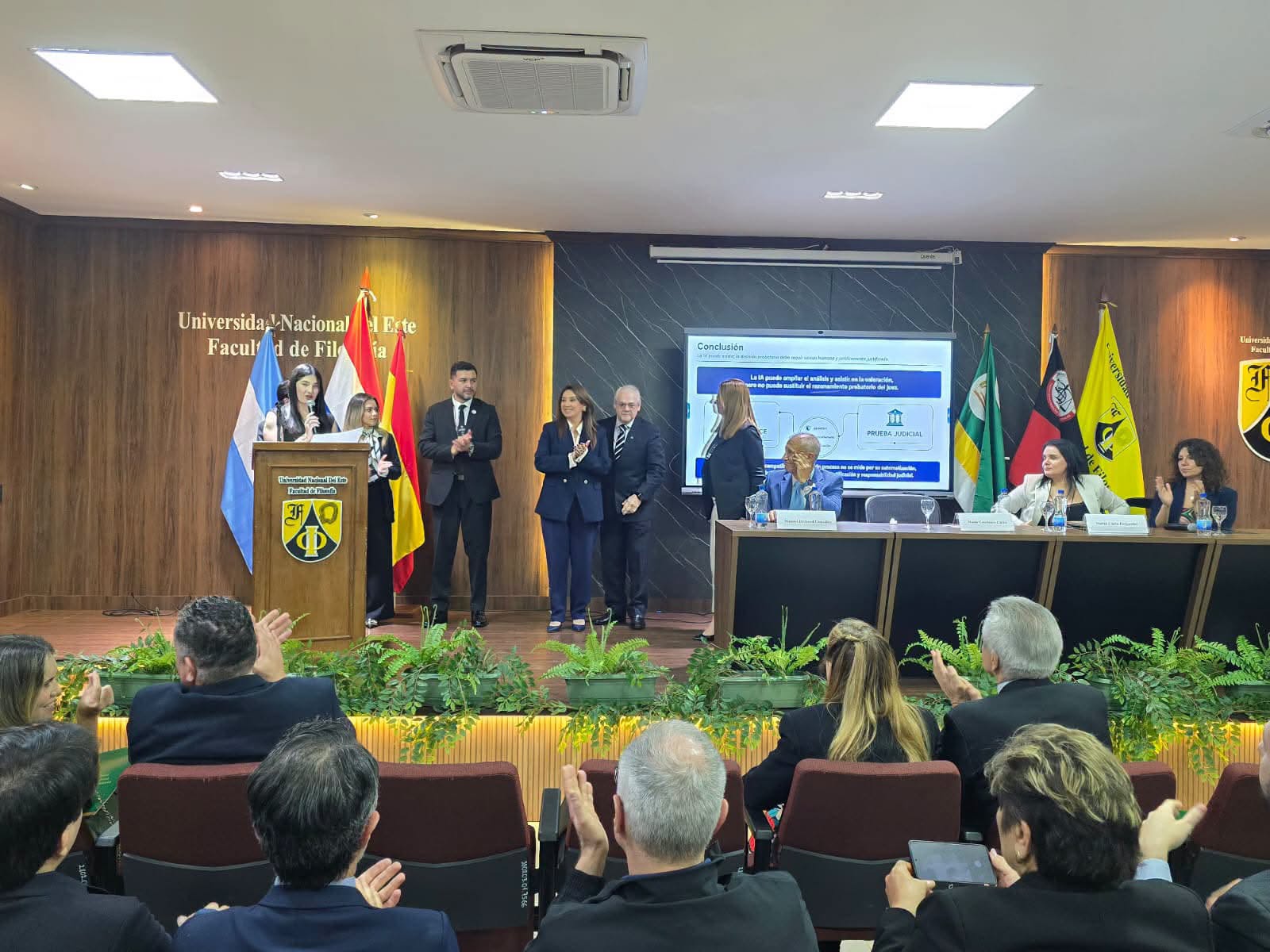 FDCS-UNE acompañó la jornada inaugural del Congreso Internacional de Derecho Probatorio